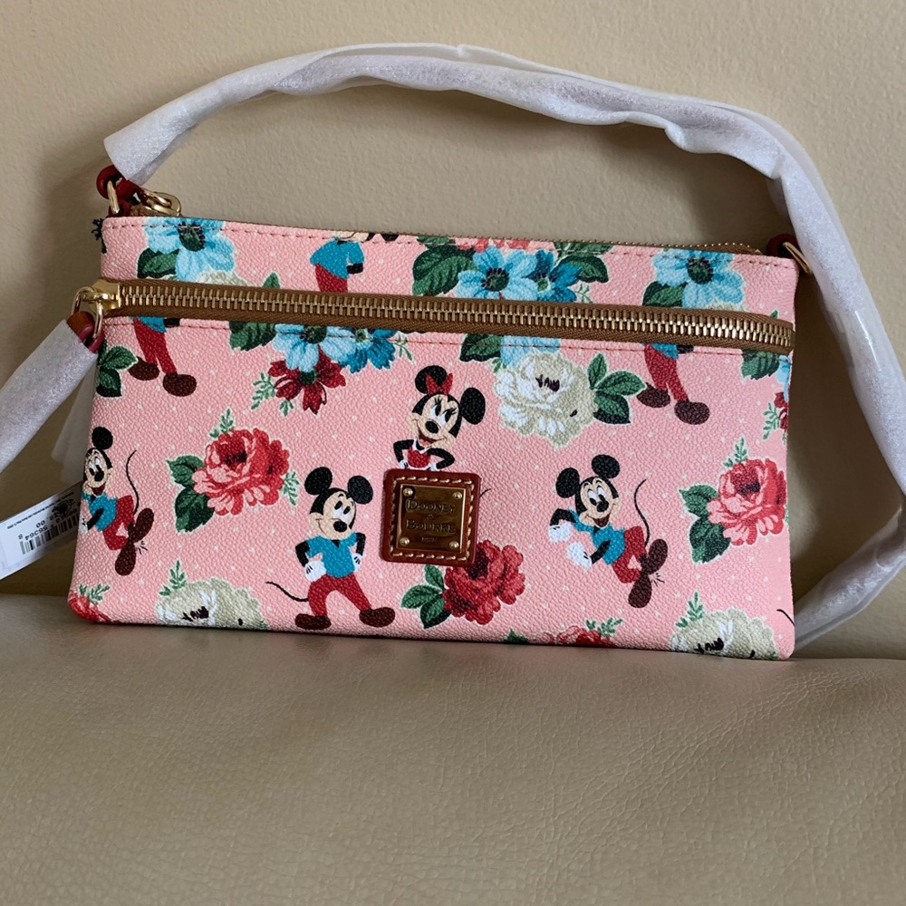 Disney dooney and bourke Mickey Minnie floral bag